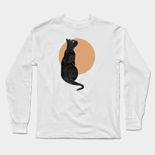 Moon Cat Long Sleeve T-Shirt